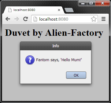 An FWT Dialog in a Web Browser